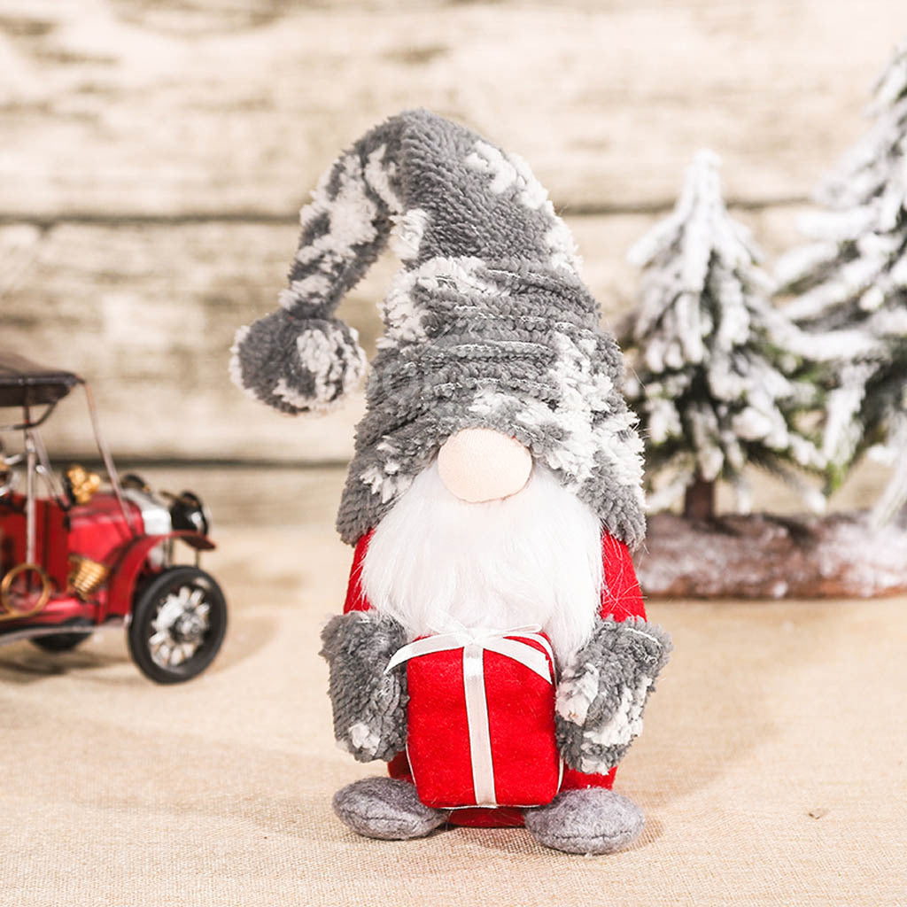 Best Wishes - Plush Gnome Holding Gift Box