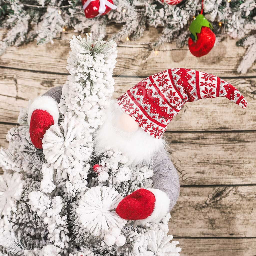 Hugging Plush Gnome For Christmas Decor