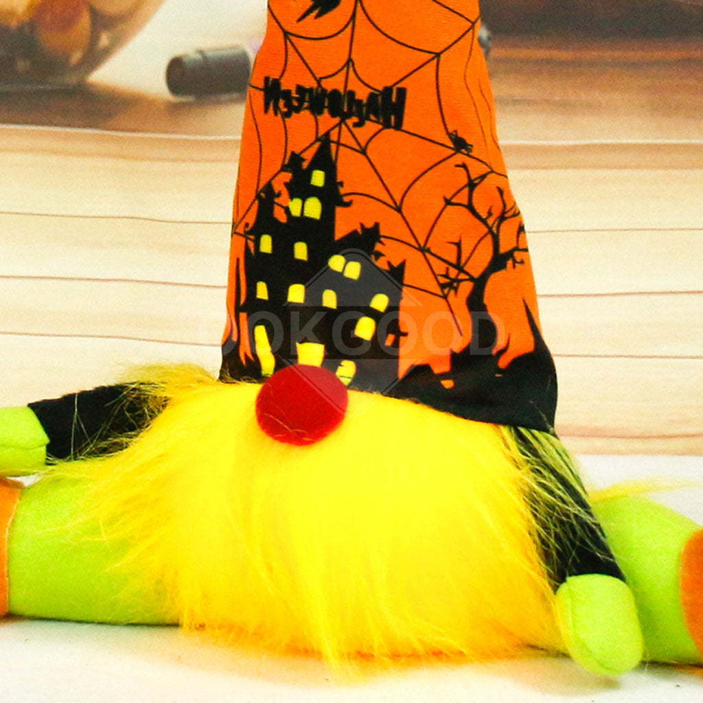 Halloween Plush Gnome Doll With Warm Lights