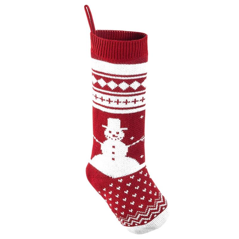 4 Pcs 18.11in Large Christmas Socks With Knitted Candy Bag Christmas Decor