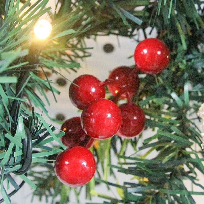 9ft Christmas LED Rattan Garland Decorative Artificial Xmas Tree