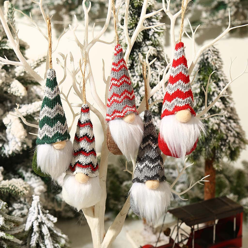 Lovely Plush Gnome Hangings For Christmas Decoration