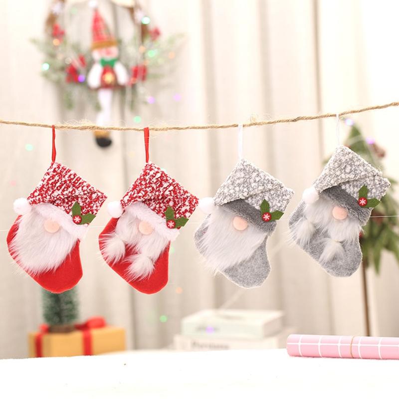 Christmas Stockings Set Of 4 Hanging Socks For Tree
