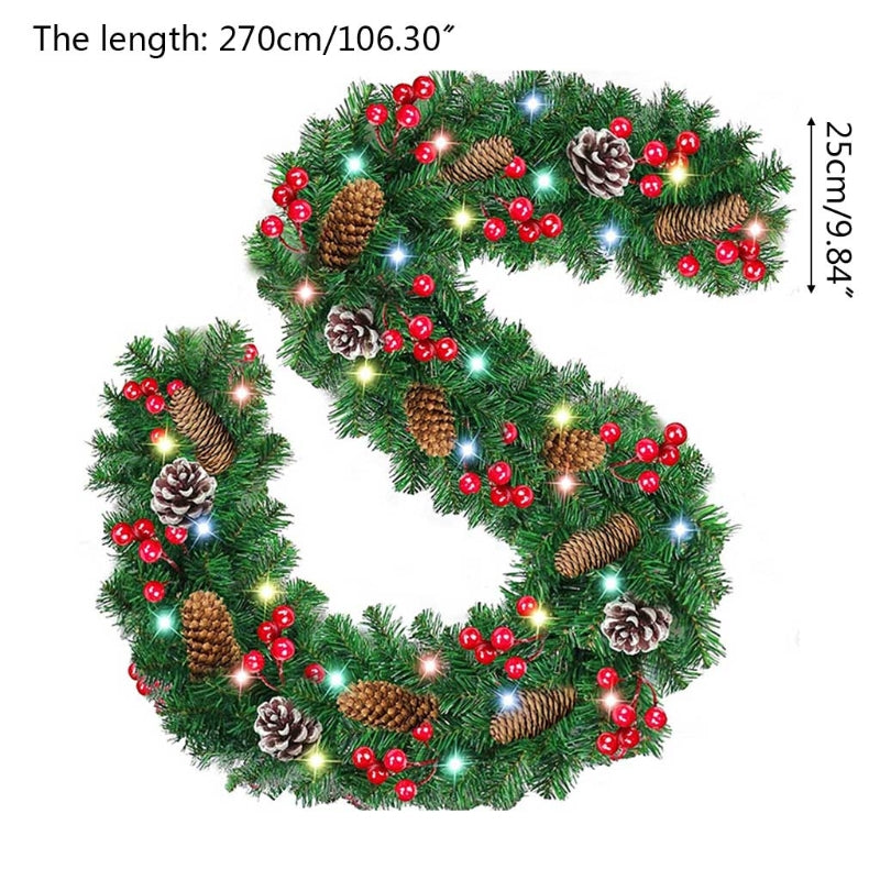 106.30in Christmas Light String For Xmas Tree Home Decoration