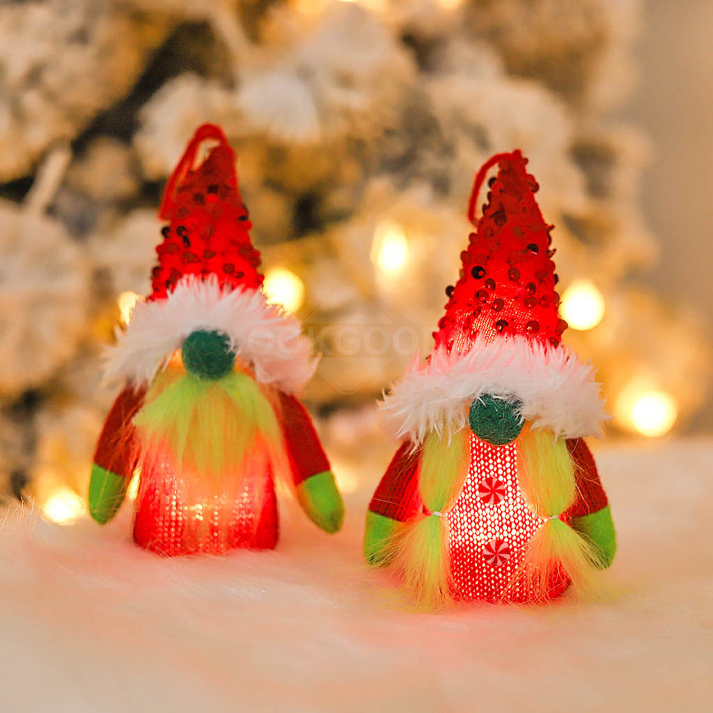 Merry Grinchmas - Grinch Gnome Hanging Set