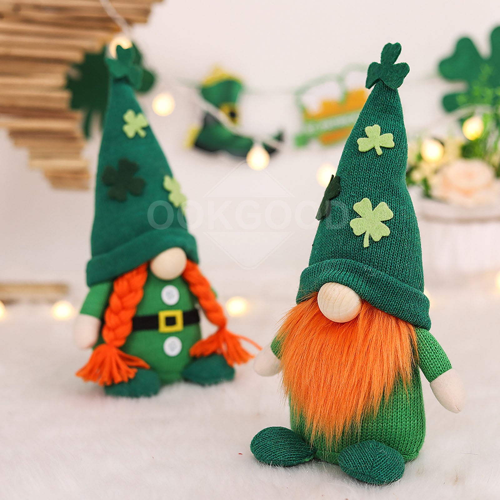 Adorable St. Patrick's Day Gnome Couple For Holiday Gift