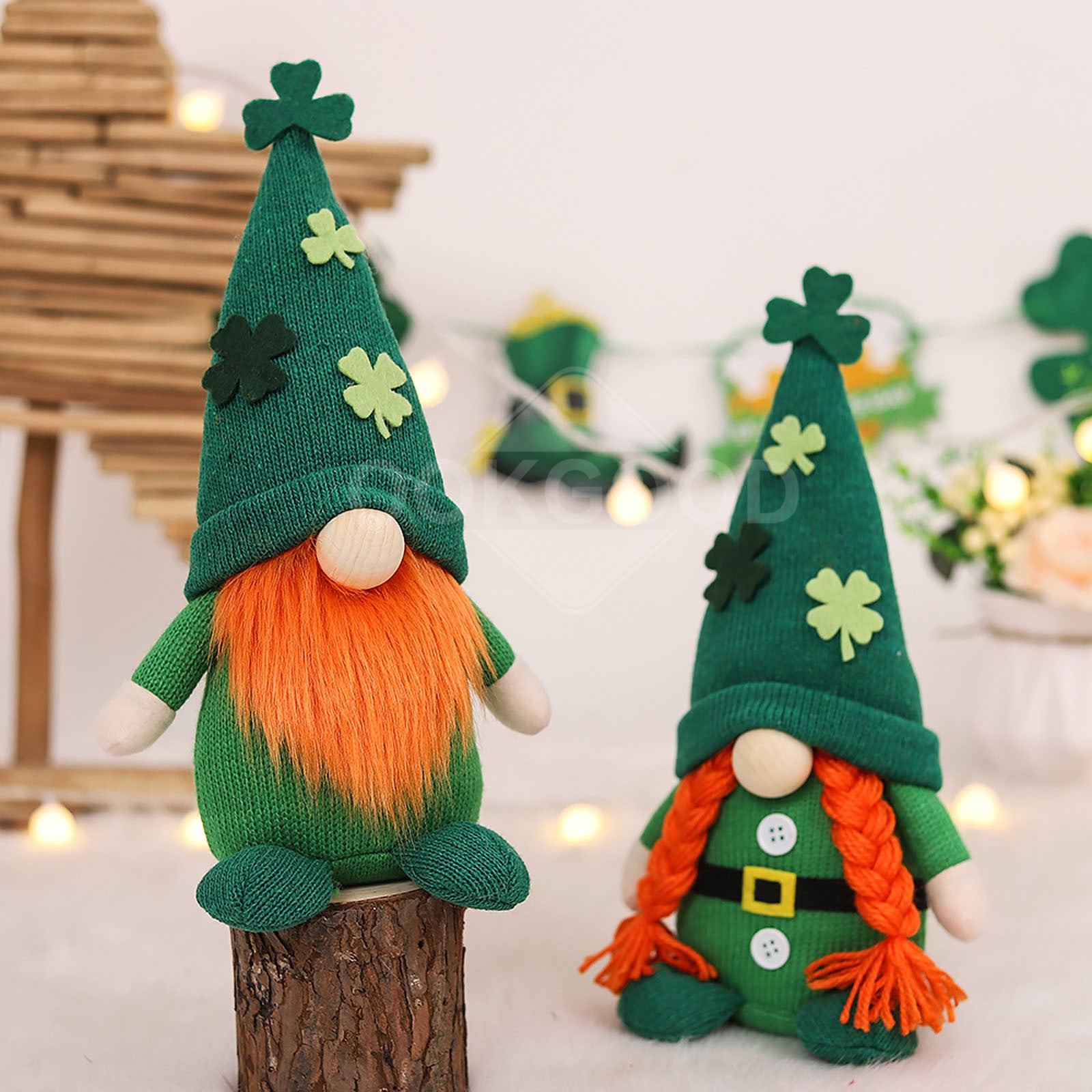 Adorable St. Patrick's Day Gnome Couple For Holiday Gift