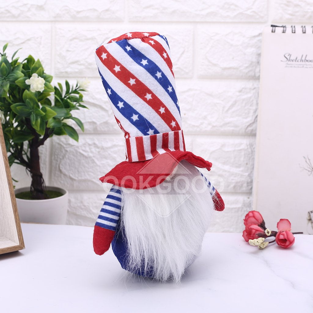 Plush Gnome Doll For American Independence Day Gift and Decoration