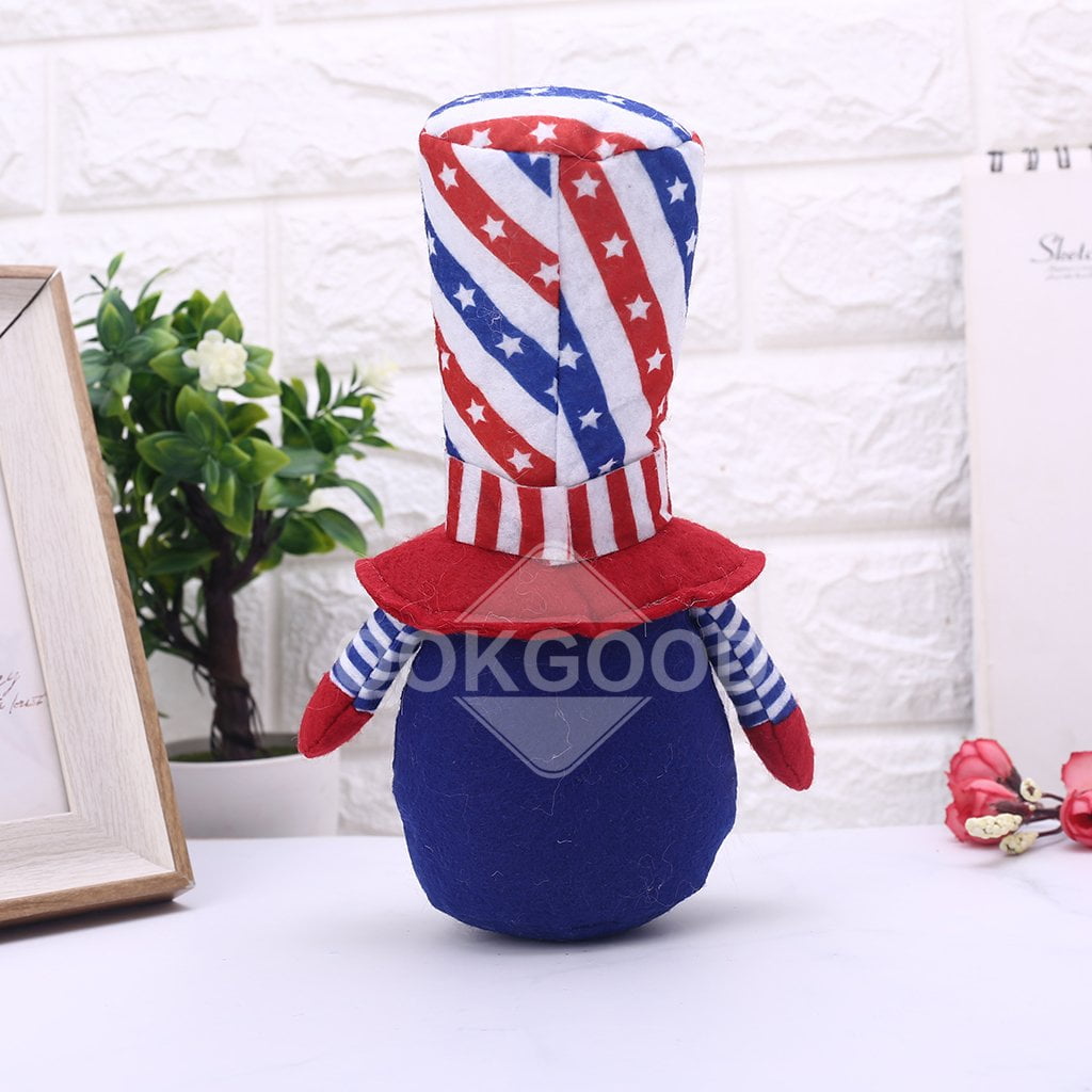 Plush Gnome Doll For American Independence Day Gift and Decoration