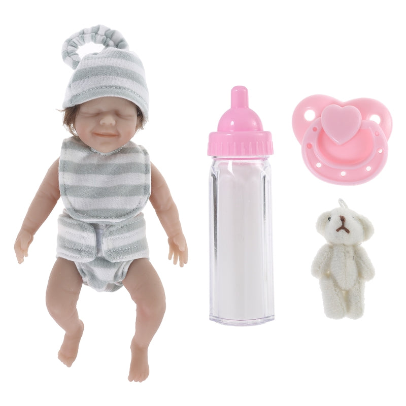 6 Inch Lifelike Baby Doll Mini Newborn Kids Toy Sets