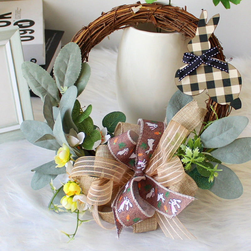 Easter Wreath Cute Bunny Wreath For Home Front Door Hanger Decor