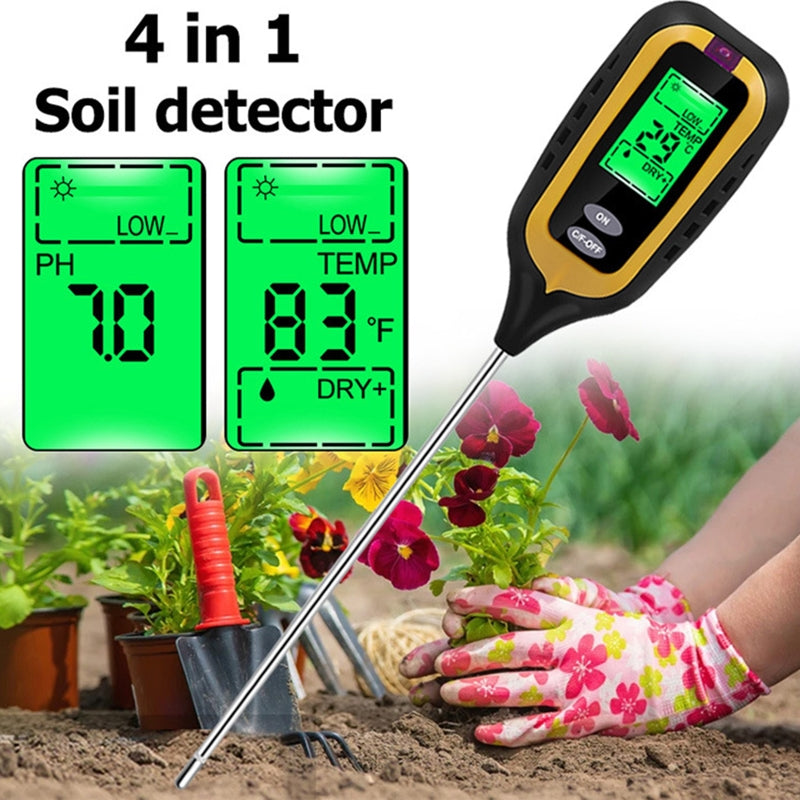 4 In 1 Soil Tester PH Detector Acidity Meter PhIlluminance