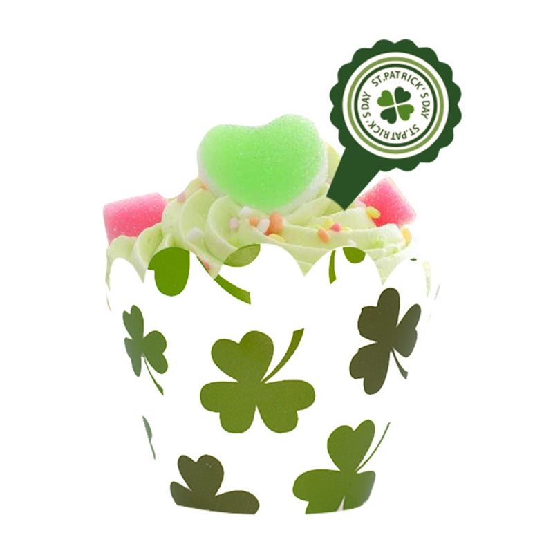1 Set/24 PCS Saint Patrick's Day Cupcake Toppers Party Decoration