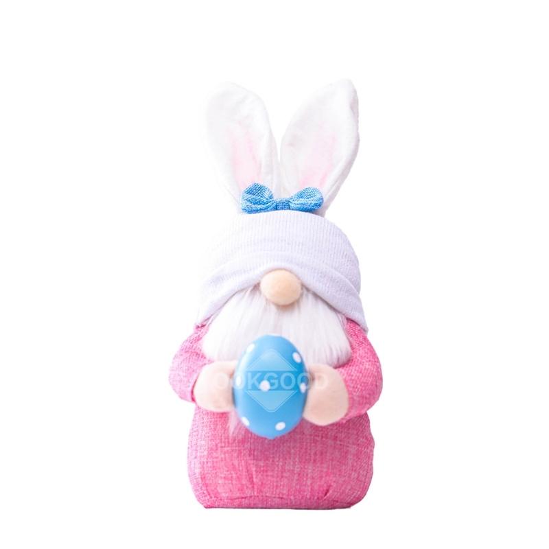 [3 left]Easter Plush Gnome Doll With Lovely Eggs For Present And Decoration