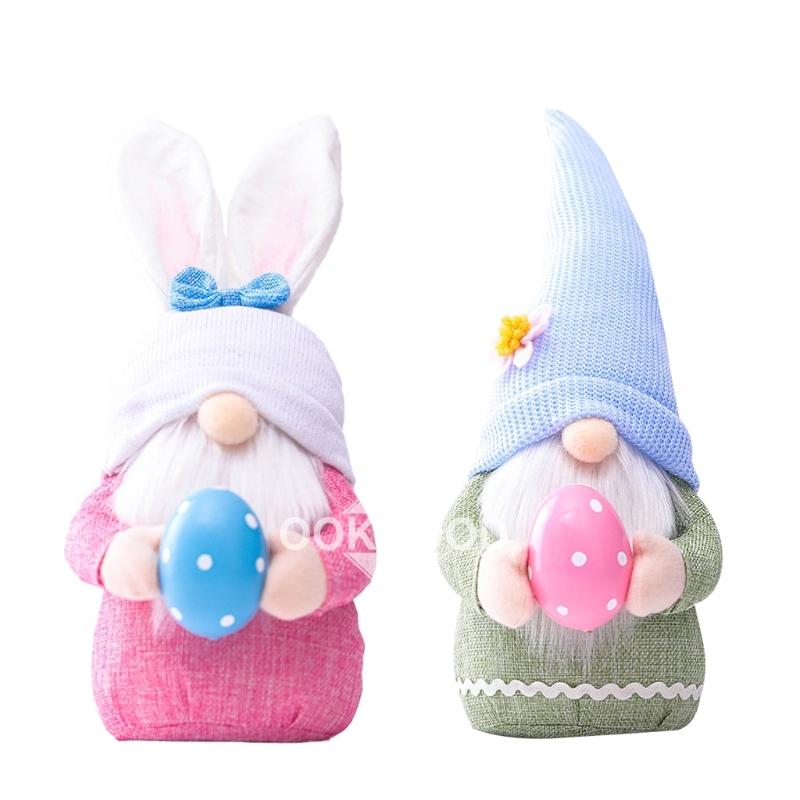 [3 left]Easter Plush Gnome Doll With Lovely Eggs For Present And Decoration