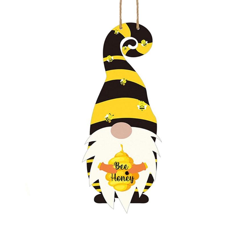20% OFF Limited Time Cute Bees Gnome Hanging Board Wooden Sign