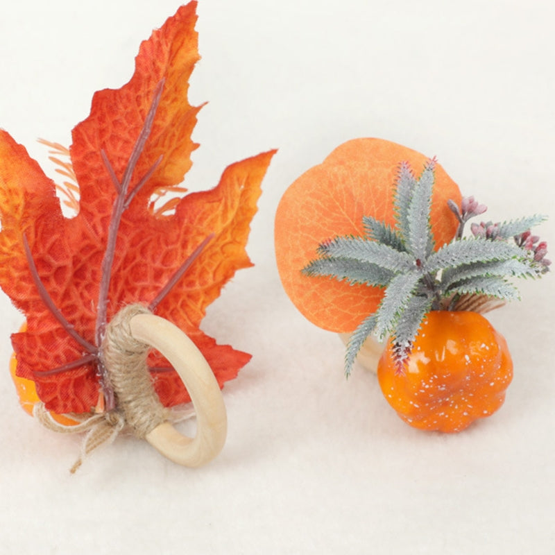 Fall Pumpkin Napkin Ring Holder Napkin Rings