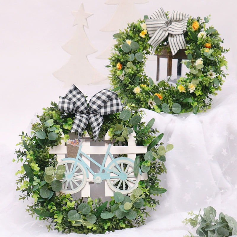 18.90in Artificial Wreath Flower Hanging Garland Wall Door Ornaments