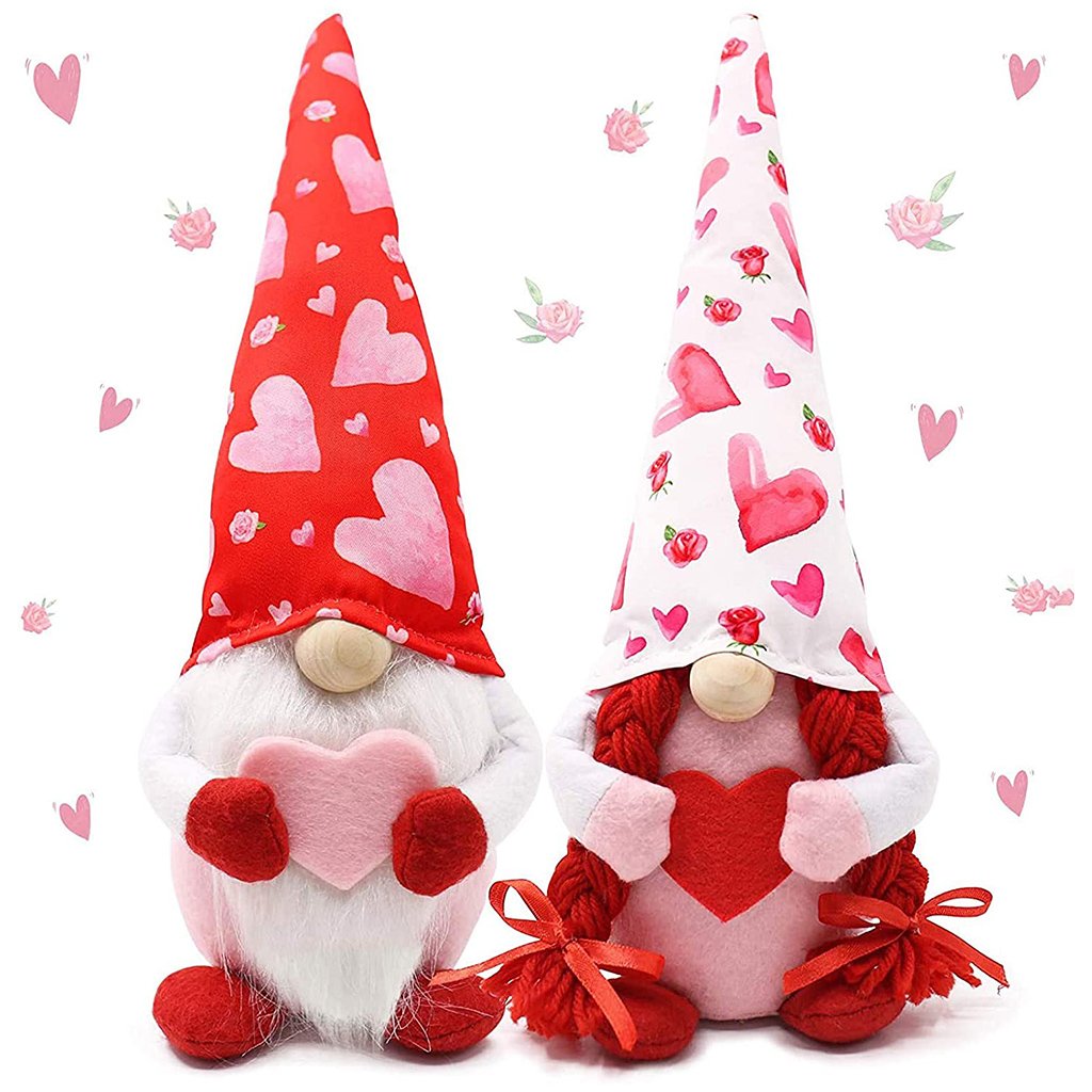 Plush Faceless Gnome Dolls For Valentine's Day Present And Decoration