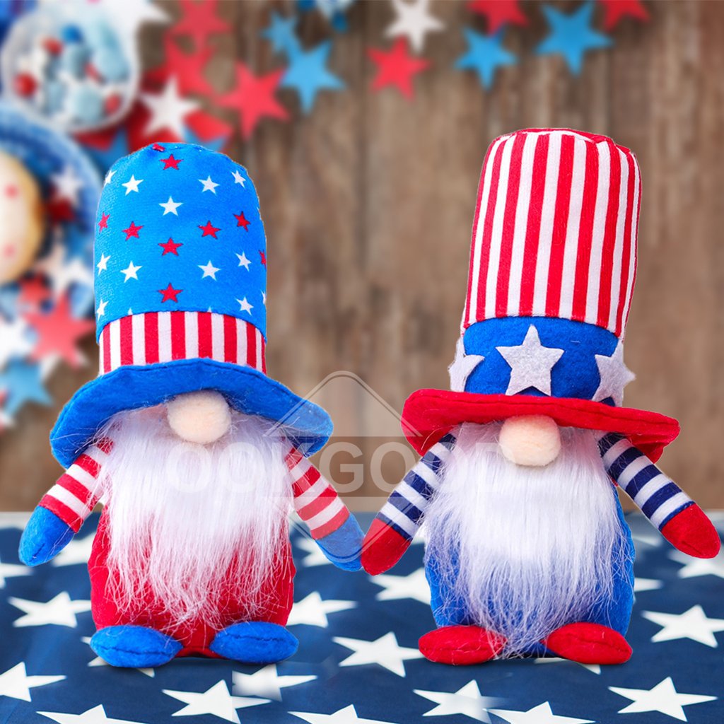 American Patriotic Gnome Doll For Gift And Decoration