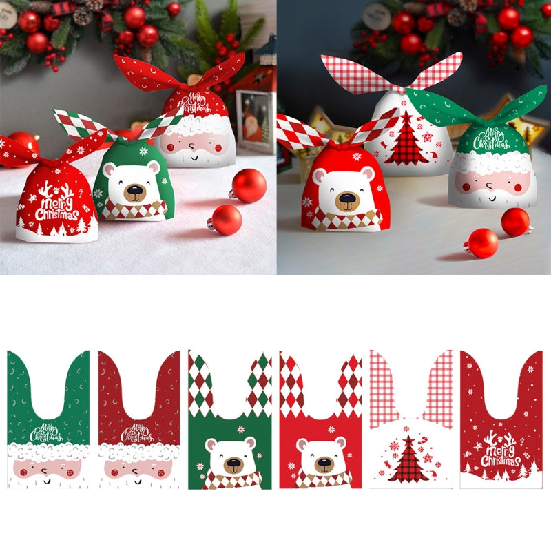 50 Pieces 1 Set Cute Present Bags Can Be Used To Pack Candy Snacks For Christmas