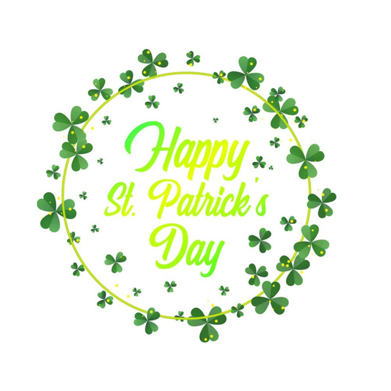 Saint Patrick’s Day Sticker PVC Green Hat Lucky Irish Clover Gold Coin Decal