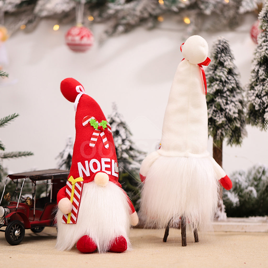 Christmas Handmade Plush Gnome With Light For Holiday Gift