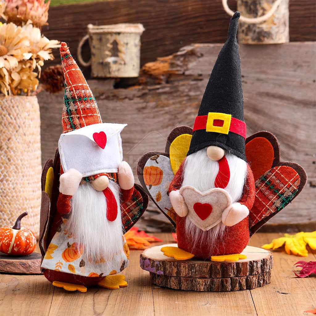 Lovely Turkey Gnome With Love Envelope For Thanksgiving Gift