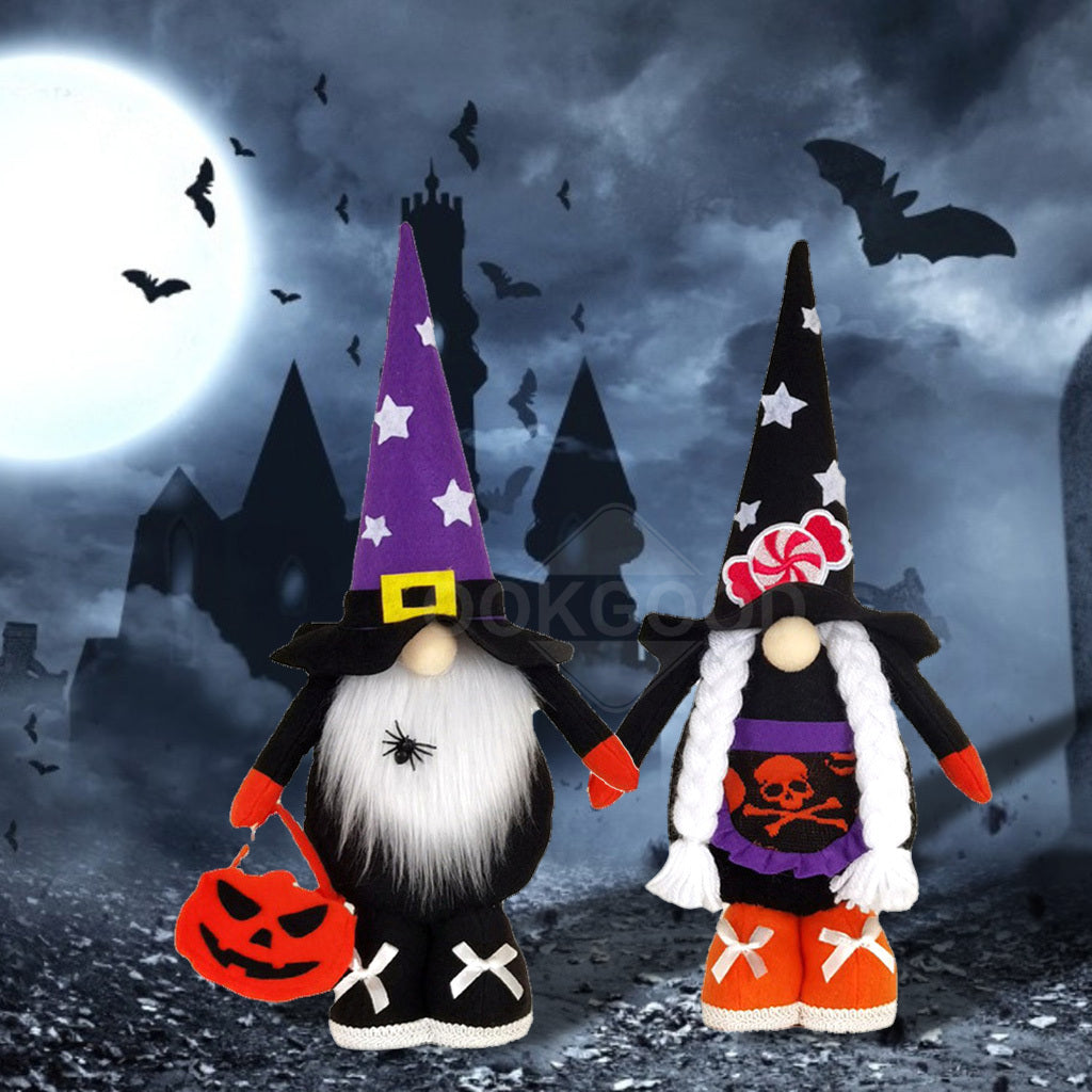 Adorable Plush Gnome Couple With Wizard Hat