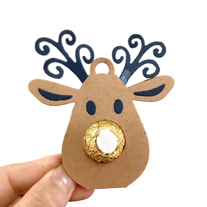Christmas Elk Chocolate Metal Cutting Dies Stencil DIY Scrapbooking Album Paper