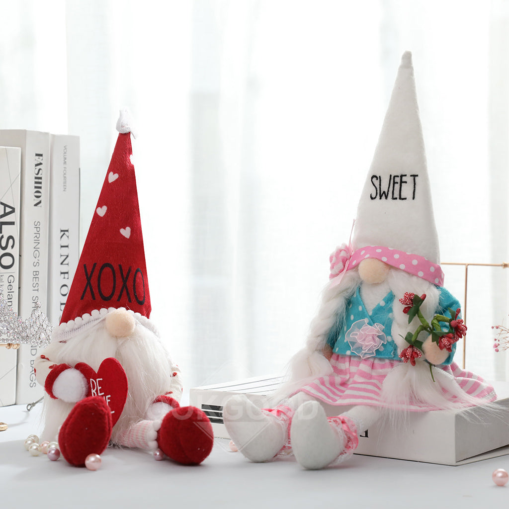 BE MINE - Sweet Gnome Couple For Love Gift