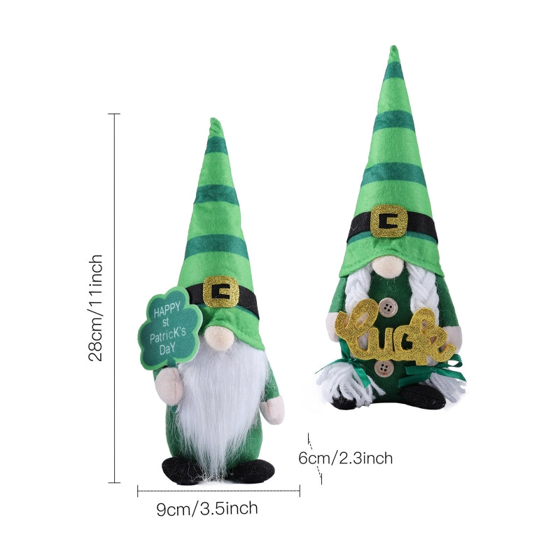 Lovely Gnome Holding Sign For For St.Patrick's Day Decor