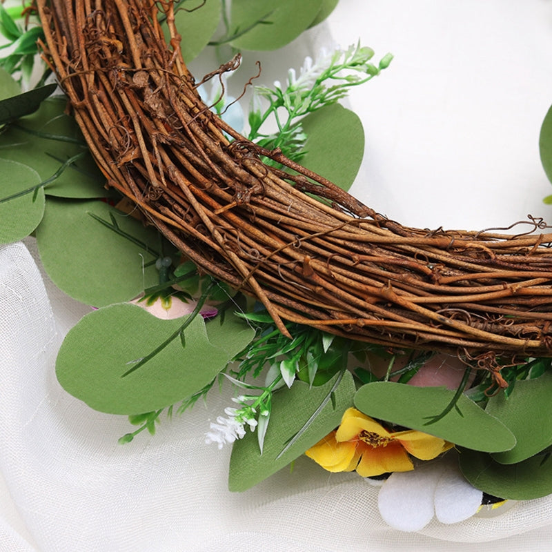 Eucalyptus Wreath For Front Door Easter Egg Decor