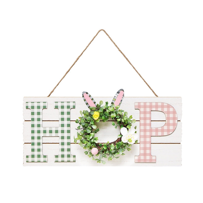 Easter Letter Wreath Hanging Door Sign Ornaments