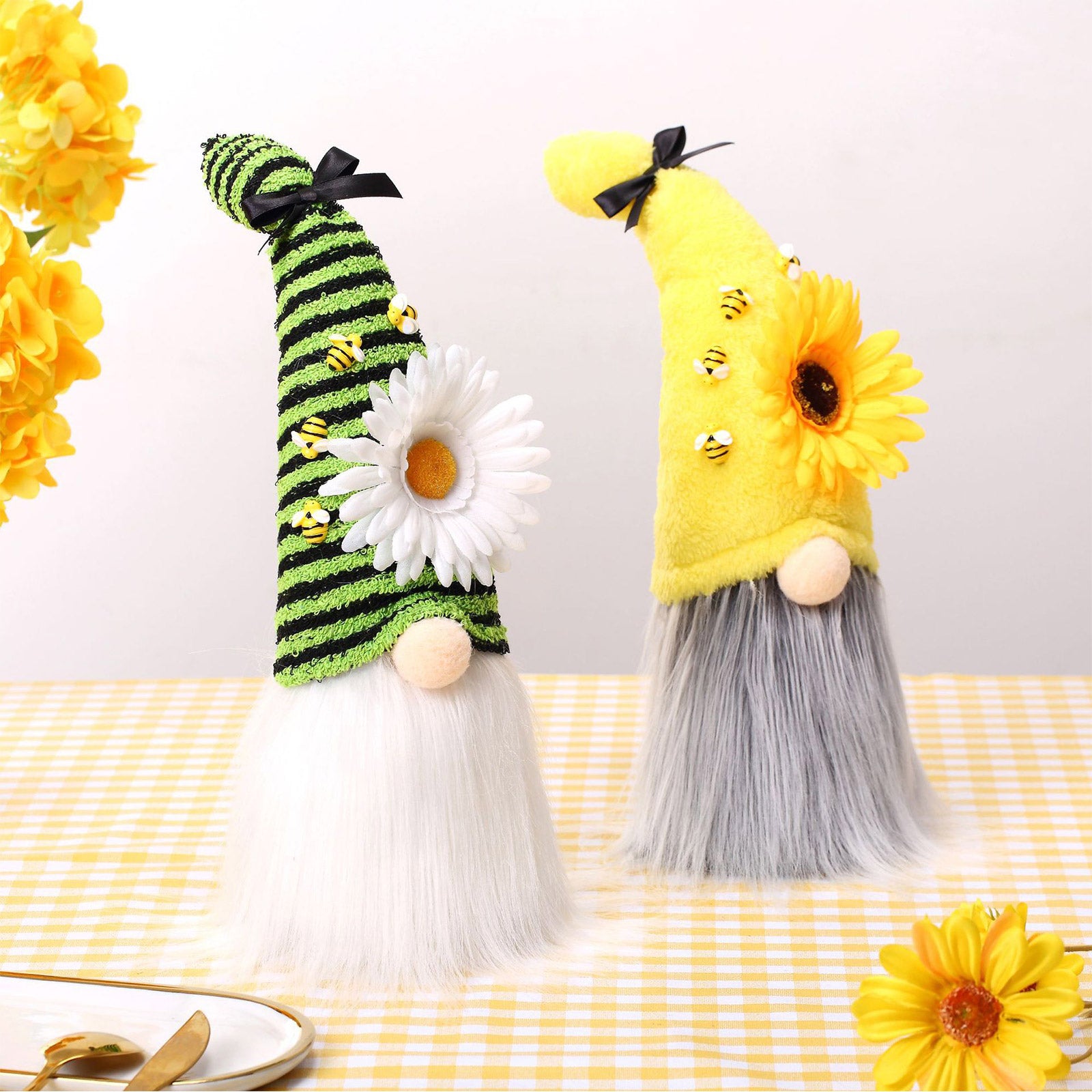 Daisy & Sunflower - Unique Plush Gnome