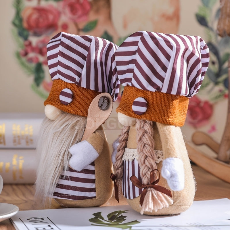 Coffee Gnome Chef Couple Holding Spoon