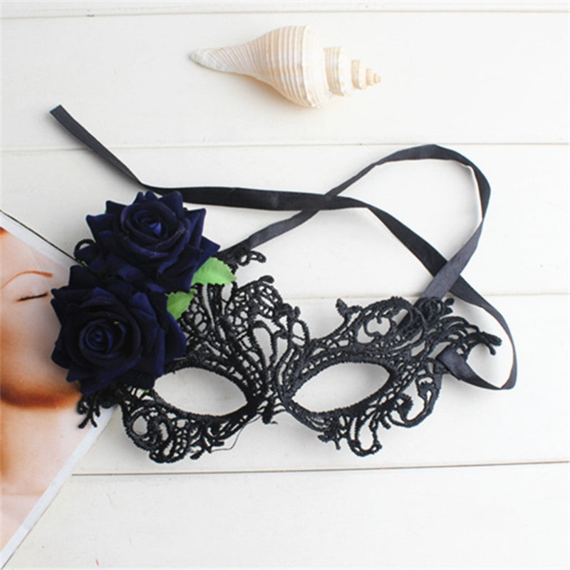 Masquerade Half Face Mask For Women Lace Eye Mask For Halloween Cosplay Party