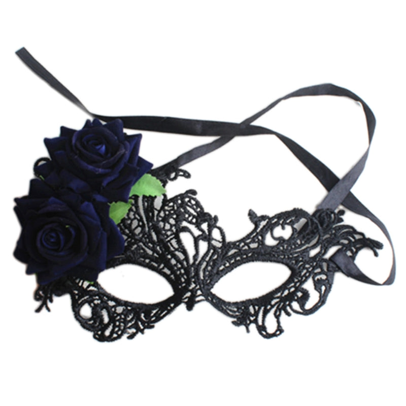 Masquerade Half Face Mask For Women Lace Eye Mask For Halloween Cosplay Party