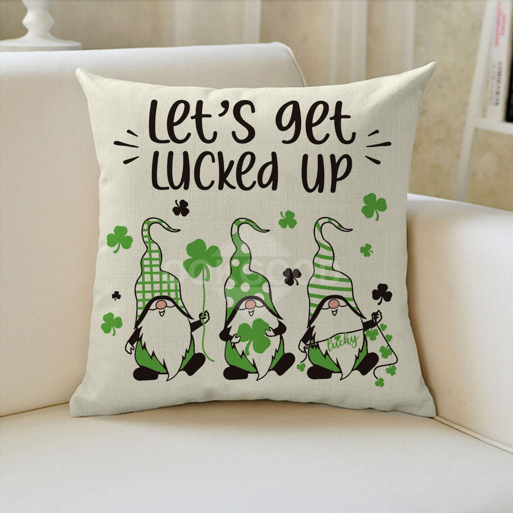 Let's Get Lucked Up - Adorable Gnome Pillowcase