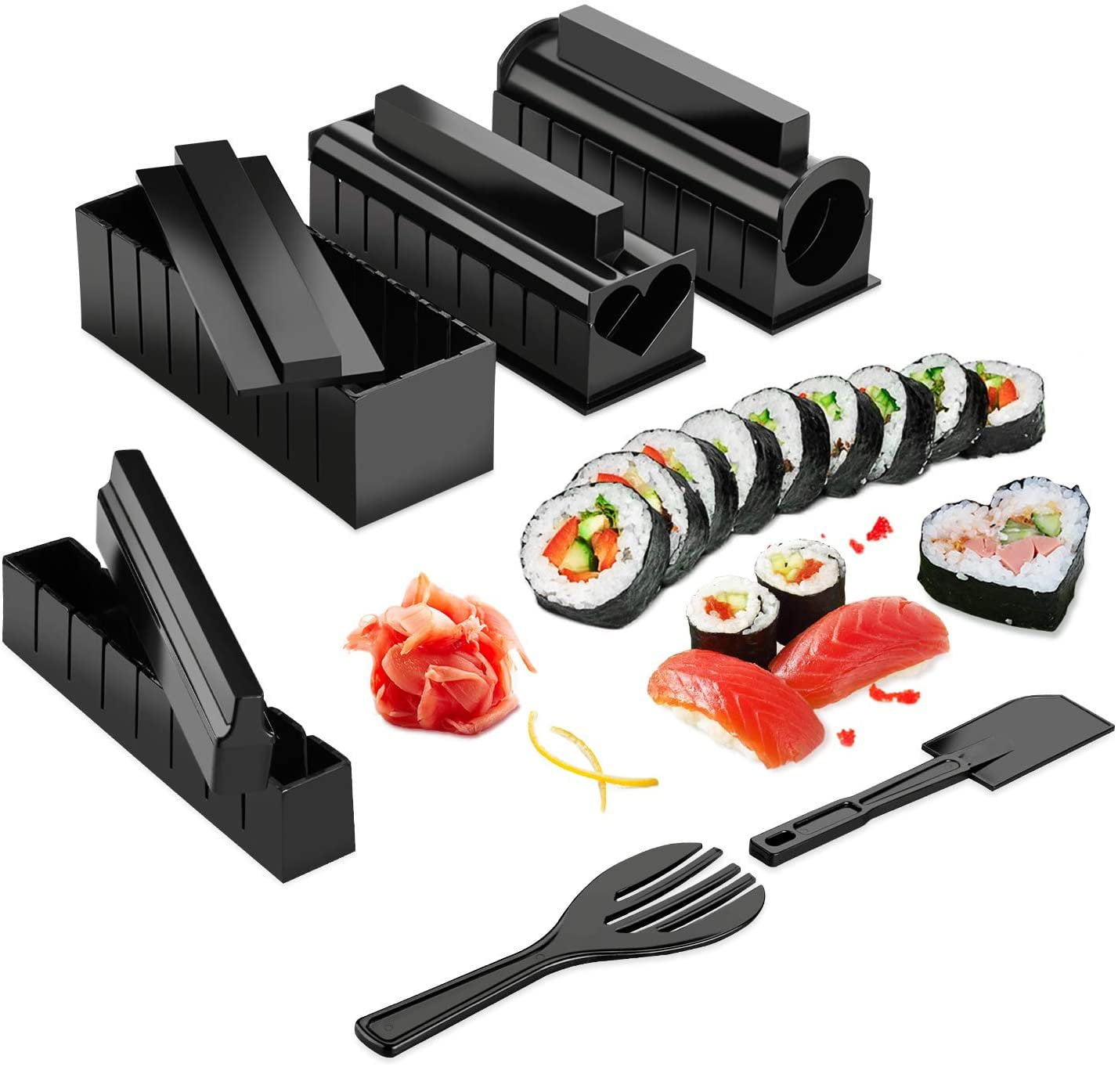 DIY sushi set tool to easily make various shapes of sushi