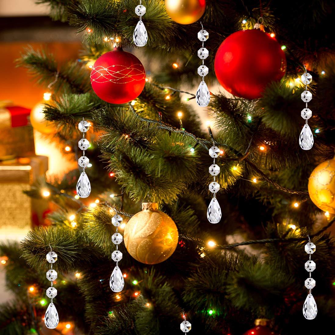 Christmas Acrylic Crystal Ball Drops For Tree And Home Decorations