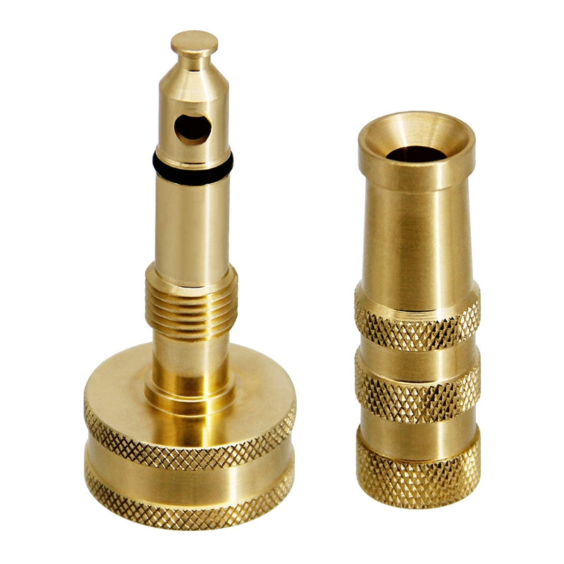 Brass Hose Nozzle Twist Hose Nozzle 2 Pack For Watering Cleaning Car Tools