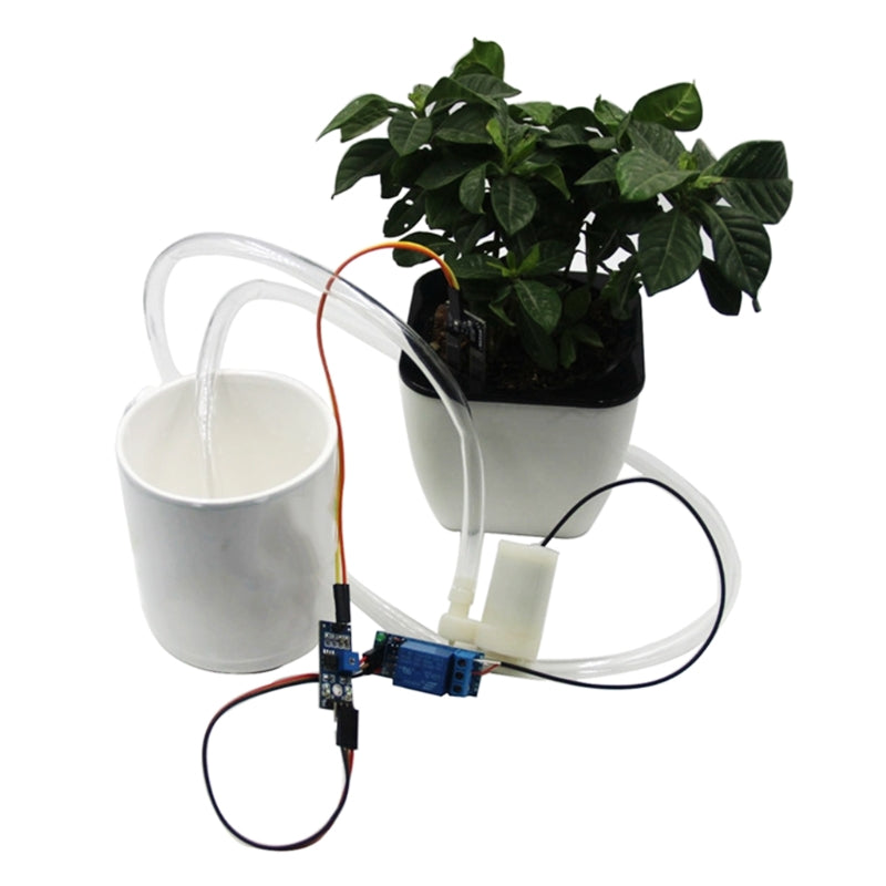 DIY Automatic Irrigation Watering System Tube 4 Channel 5V For Garden Lawn