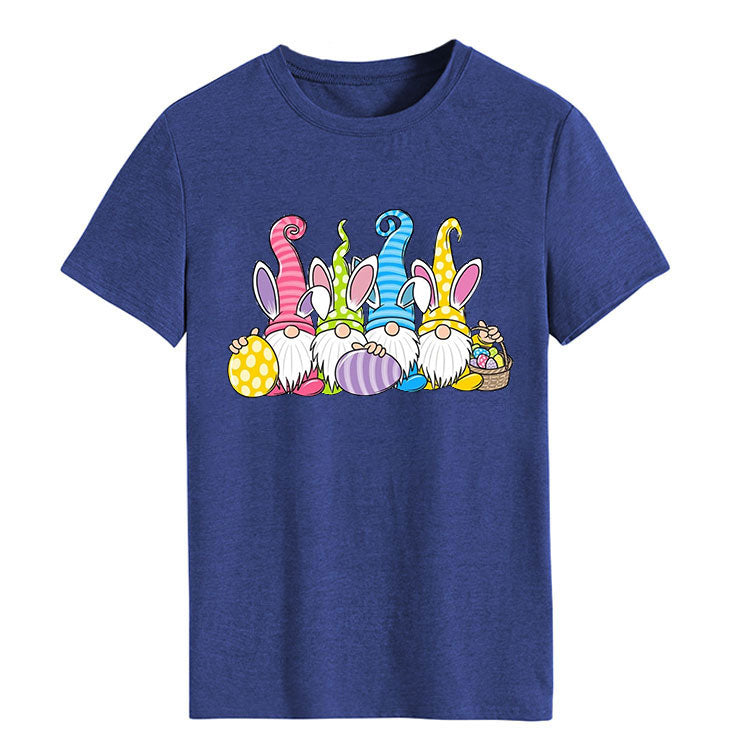 4 Striped Hat Bunny Gnome-Easter Unisex T-shirt