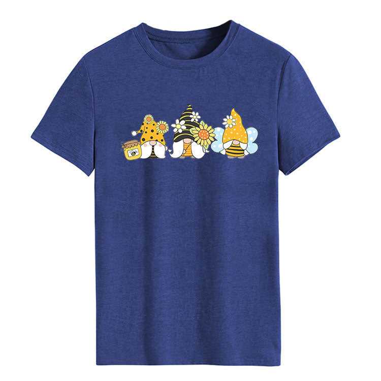 3 Lovely Bee Gnomes-Spring Summer Unisex T-shirt