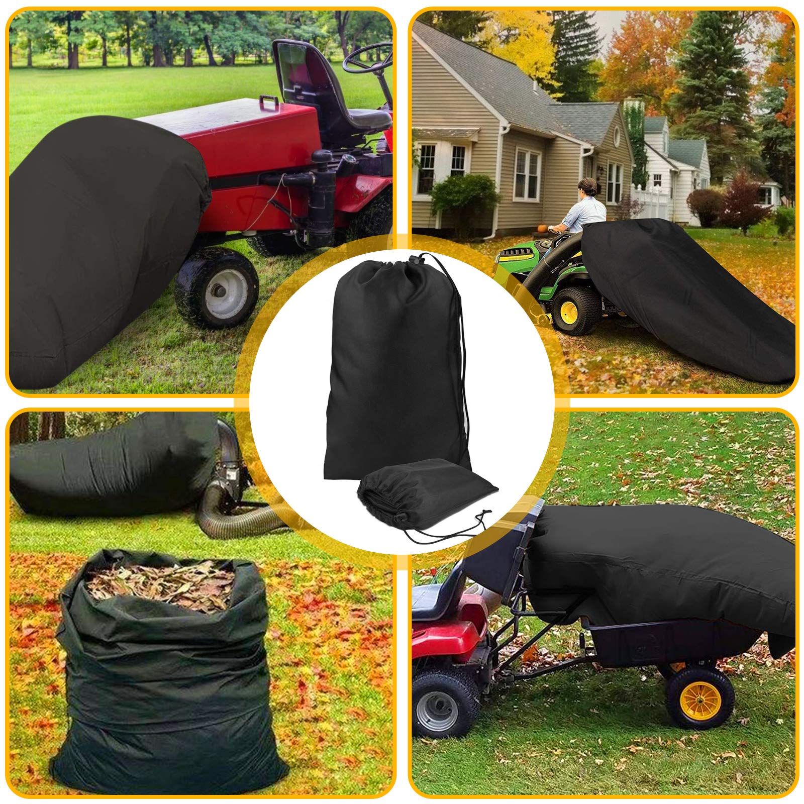 Lawn Tractor Oxford Cloth Weatherproof Leaf bag