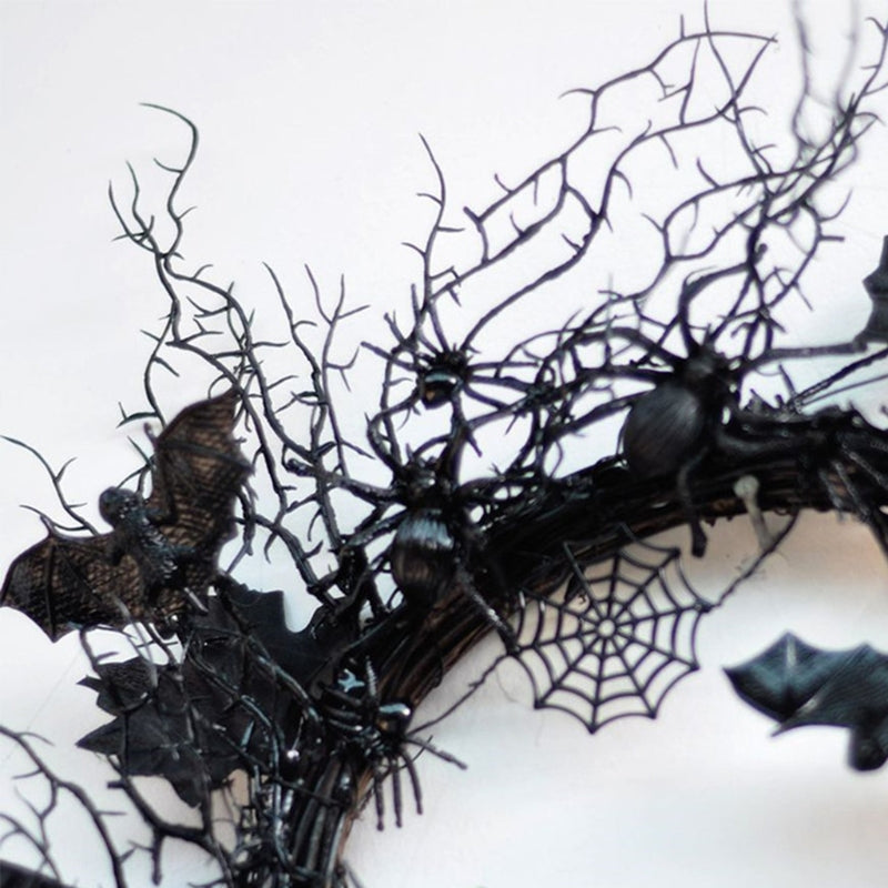 Halloween Creepy 3D Faux Spider Bat Wall Hanging Decoration