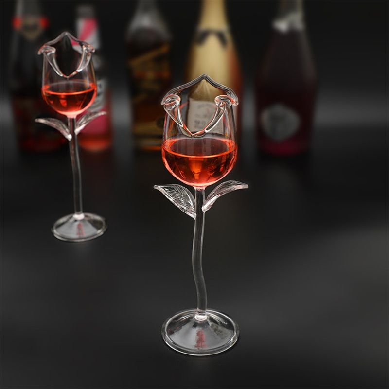 100ml Rose Flower Shape Wine Glass