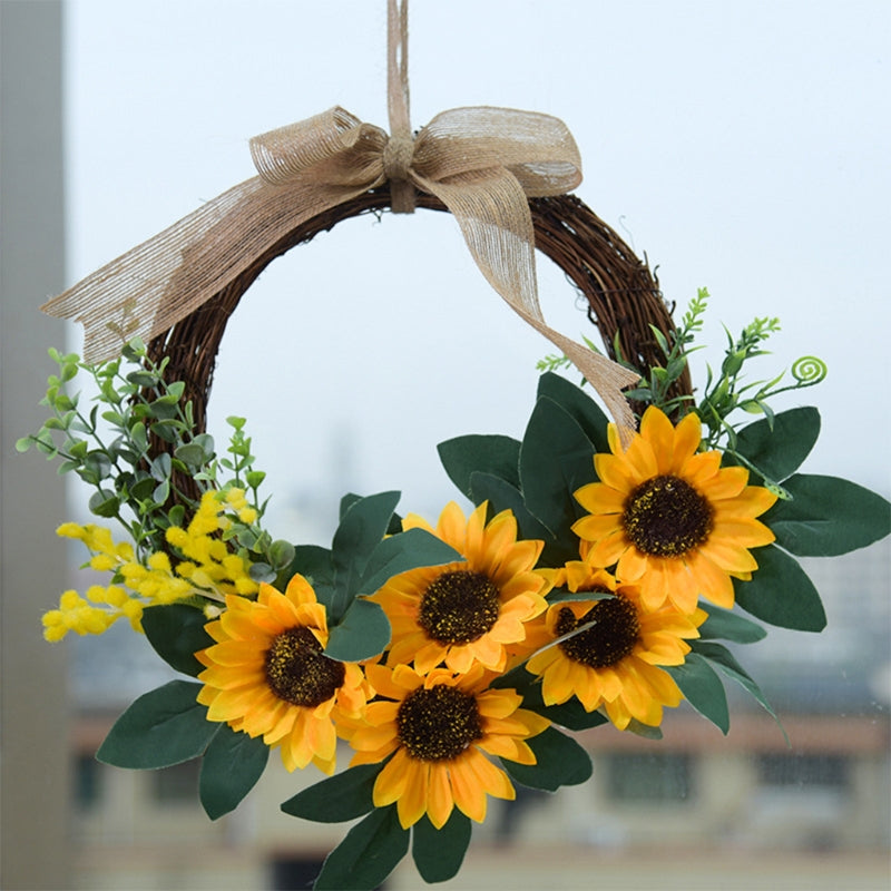 Attractive Sunflower Wreath For Home Office Dorm Decor