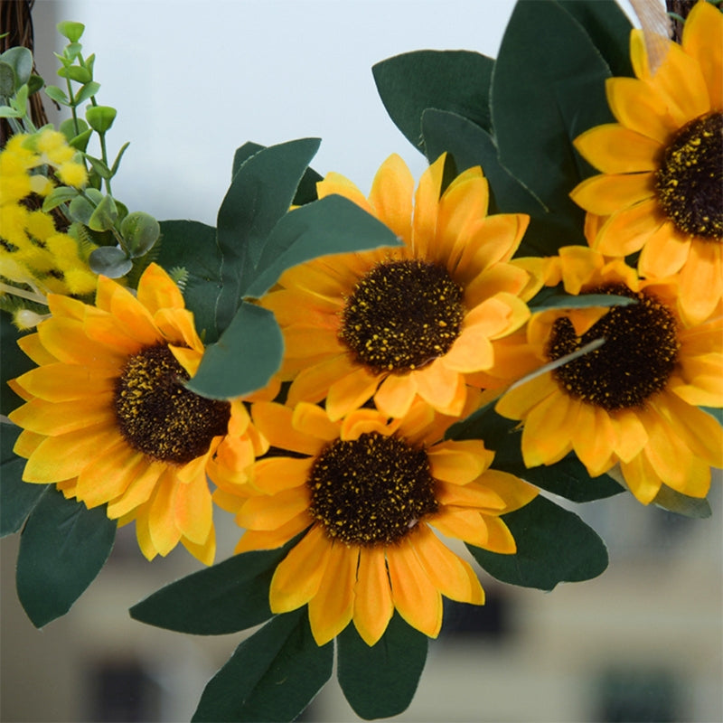 Attractive Sunflower Wreath For Home Office Dorm Decor